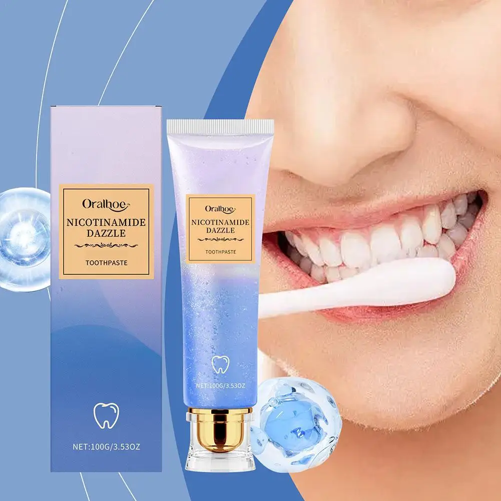 

100g Niacinamide Whitening Toothpaste Oral Cleaning Teeth Cleaning Brighten Teeth Teeth Care Refreshing Breath Toothpaste