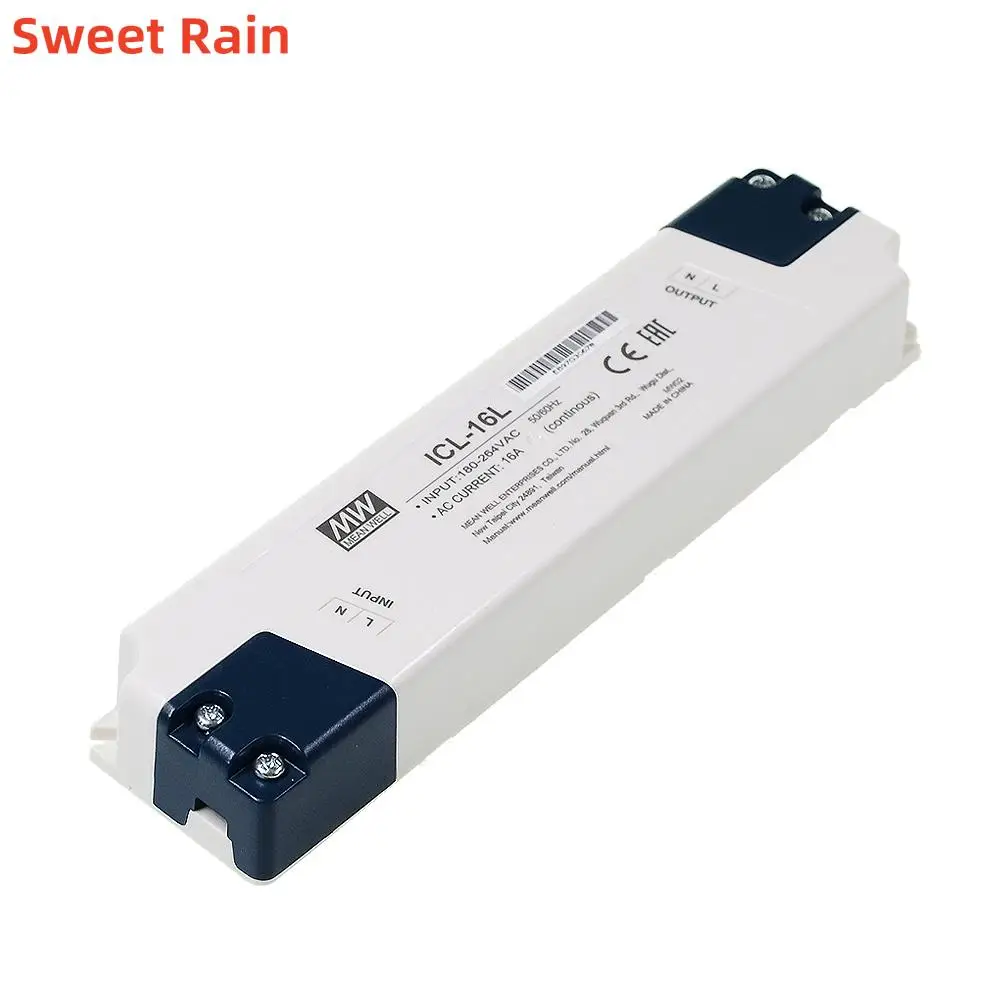 

Original Mean Well ICL-16L meanwell DIN Rail 16A AC Inrush Current Limiter to reduce the high starting current