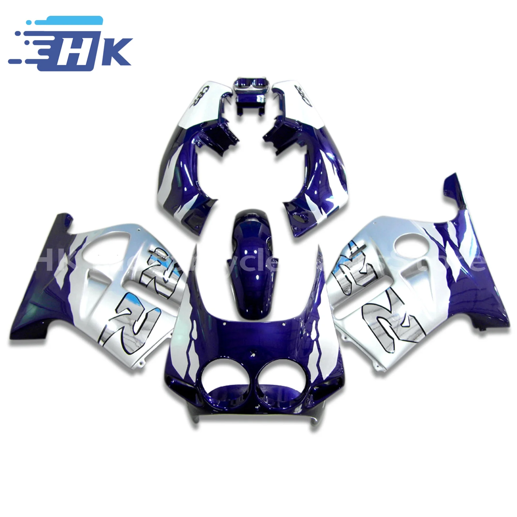 

Injection Body For HONDA CBR250RR CBR 250 RR MC19 17No.17 CBR250 RR CBR 250RR 250R 88 89 1988 1989 OEM Fairing White black Kit