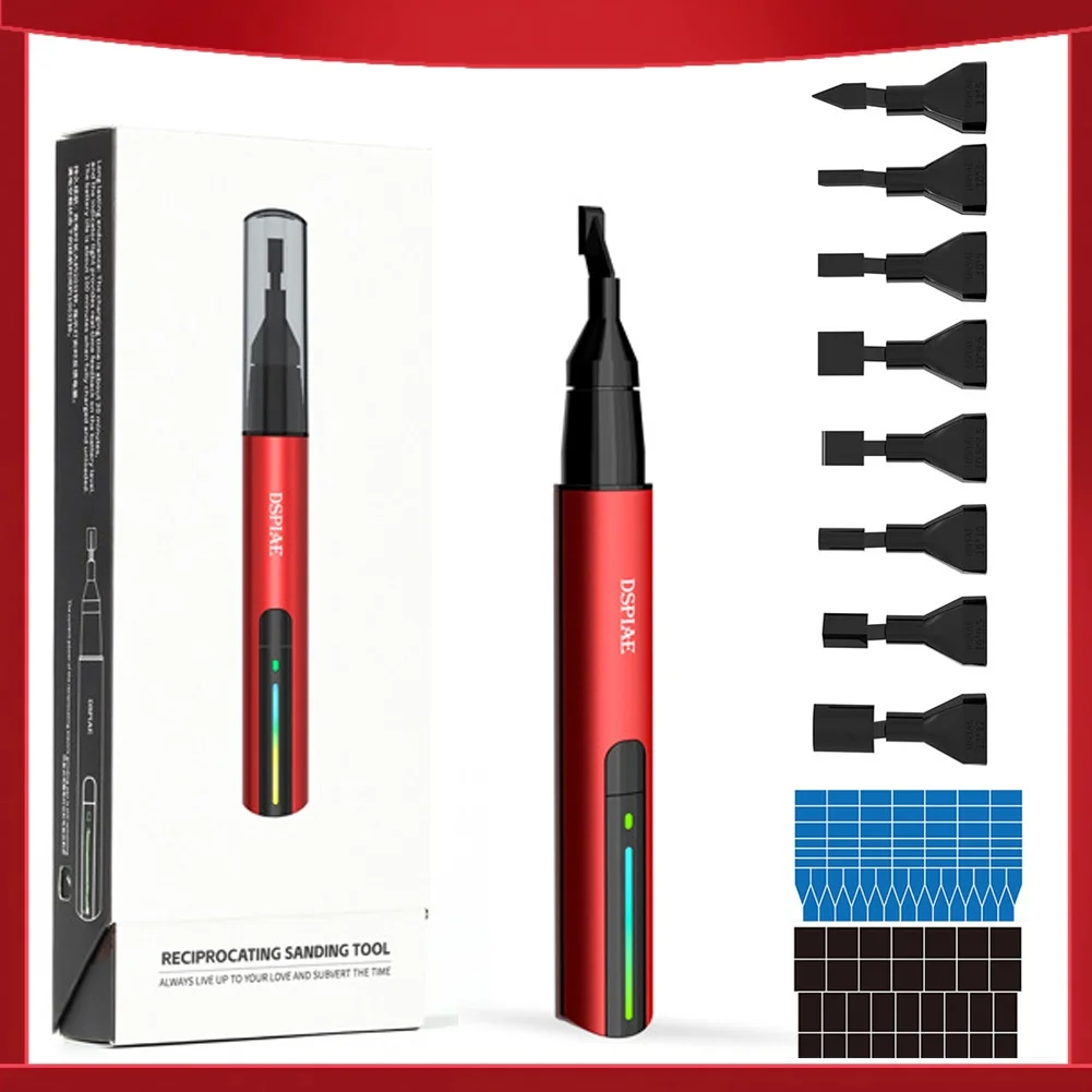 

DSPIAE Reciprocating Electric Sanding Pen Model DIY Grinding and Polishing Machine 3-Speed Adjustable 10 Light Adjustment