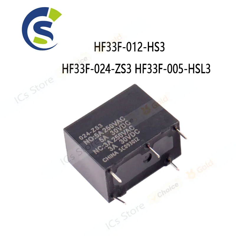 20 قطعة التبديلات تيار مستمر 5 فولت 12 24 فولت HF / JZC-33F -005 012 024 -HS3 -ZS3 HF33F-012-HS3 HF33F-024-ZS3 HF33F-005-HSL3