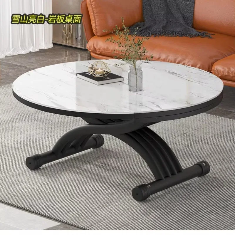 Small apartment living room dual-purpose integrated multi-functional medium density fiberboard coffee table removable folding
