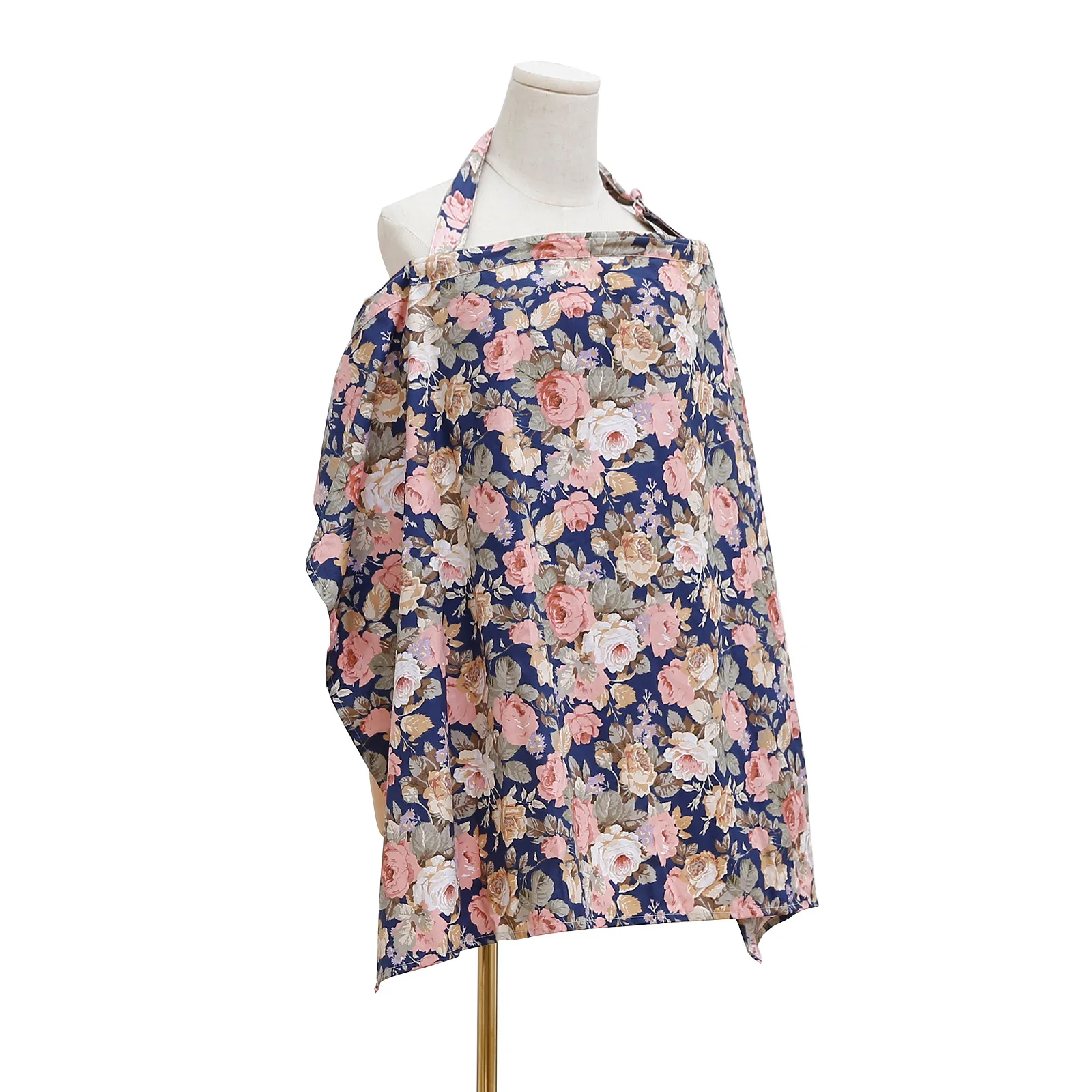 Muslin Nursing Cover for Breastfeeding Cotton Nursing Apron Lightweight Nursing Cover for Comfortable Bonding Cotton Printing