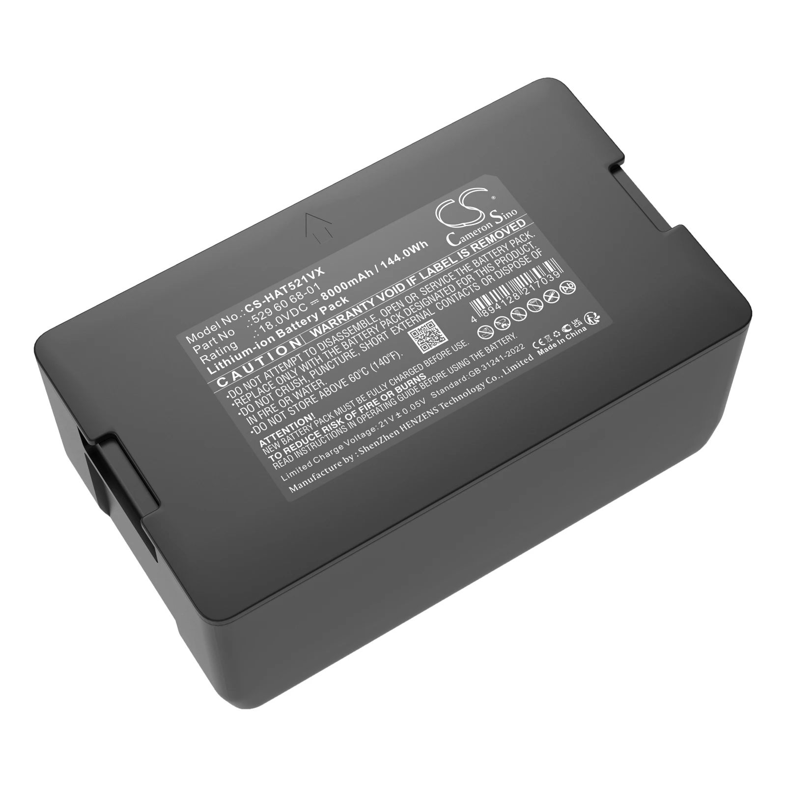 

CS Replacement Battery for Husqvarna Automower 320 2013,Automower 320 2014,Automower 320 2015 PN:593 11 41-01 8000mAh / 144Wh