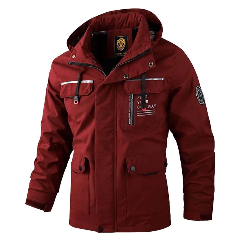 Männer Wind breaker Militär Feld Jacken Oberbekleidung Herren taktische wasserdichte Pilot Mantel Hoodie Männer Camping Jagd Armee Kleidung