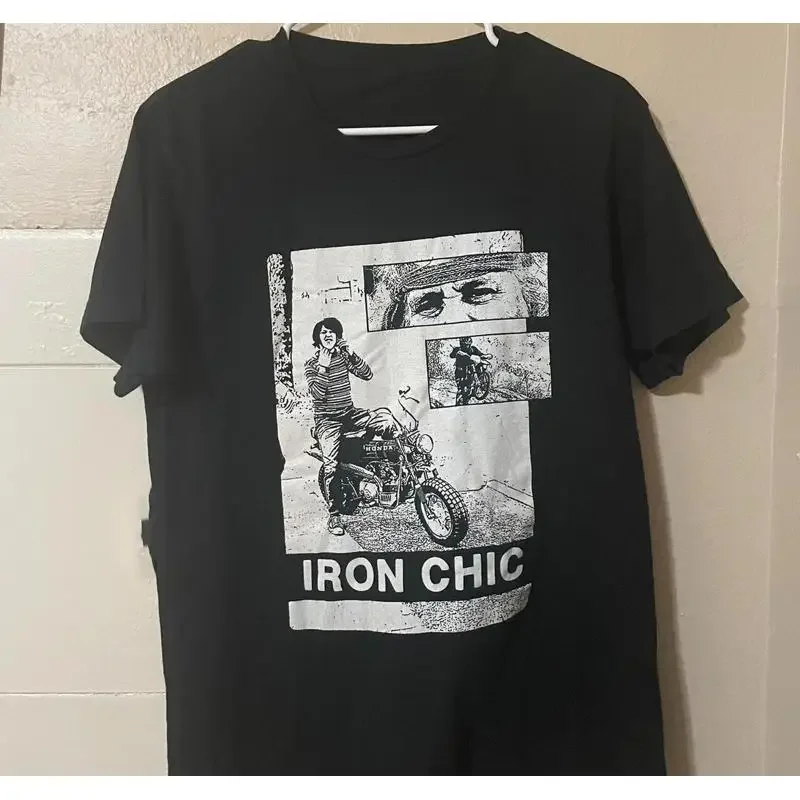 Iron Chic Band Motorcycle T Shirt Classic Black S 5XL
