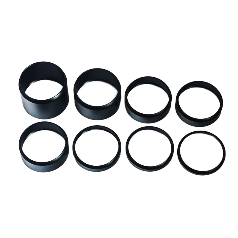 Multipurpose Extension Tube Set 8Pieces M48x0.75 Compatibilities 3/5/7/10/12/15/20/30mm Metal Extending Rings T21C