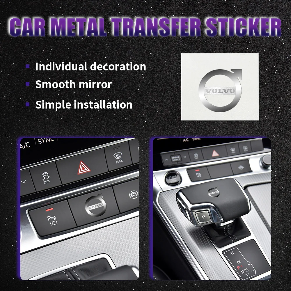 

5/10/20pcs 3D Car Interior Nickel Sticker Badge For Volvo RDESIGN V40 V50 S40 S80 XC60 S90 XC90 S60 XC40 C40 V60 Auto Decoration