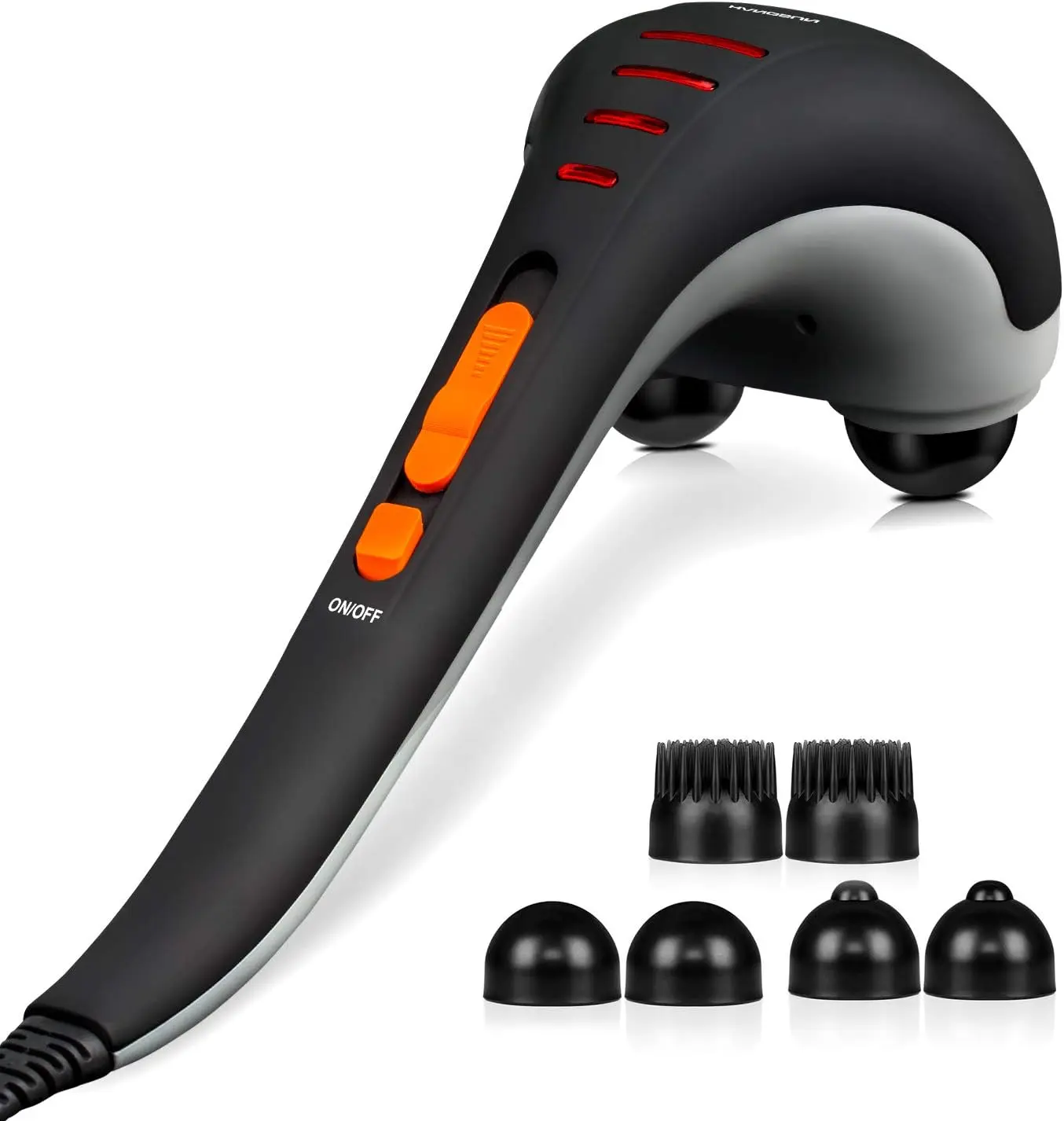 HANGSUN Handheld Neck Back Massager for Pain Relief Deep Tissue, Double Head Full Body Percussion Massage MG400 for Shoulder, Le