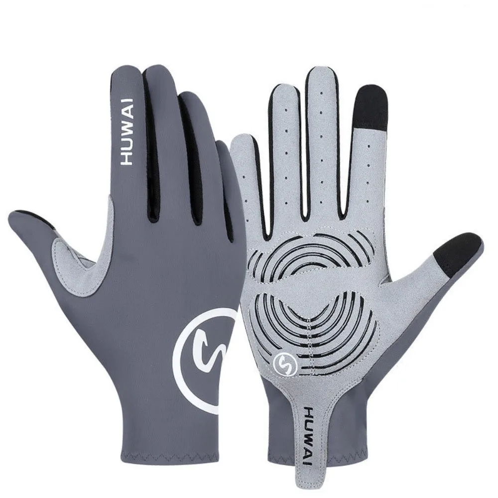 Shockproof Anti-slip Cycling Gloves Full Finger Windproof Sports Gloves Breathable Touch Screen Bicycle Mittens Riding