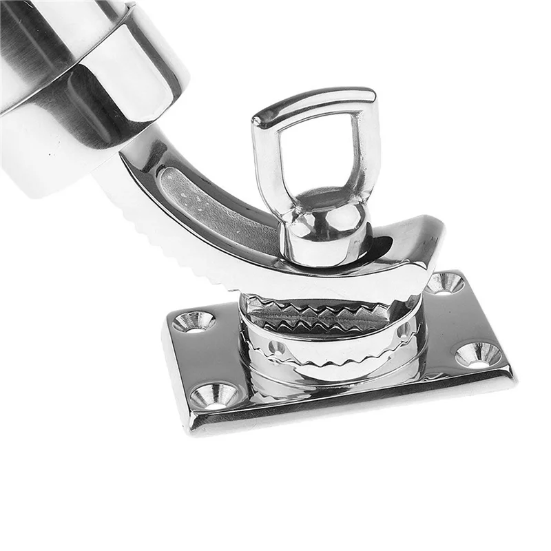 -A14E 2X ボート釣り竿ホルダー調節可能な釣り竿ホルダーボートロッドホルダーシルバー