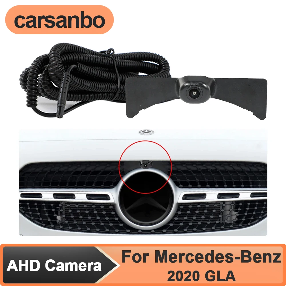 

Carsanbo AHD 1080P 150 ° Fisheye Front View Camera for Mercedes-Benz 2020 GLA Night Vision Waterproof Parking Monitoring System