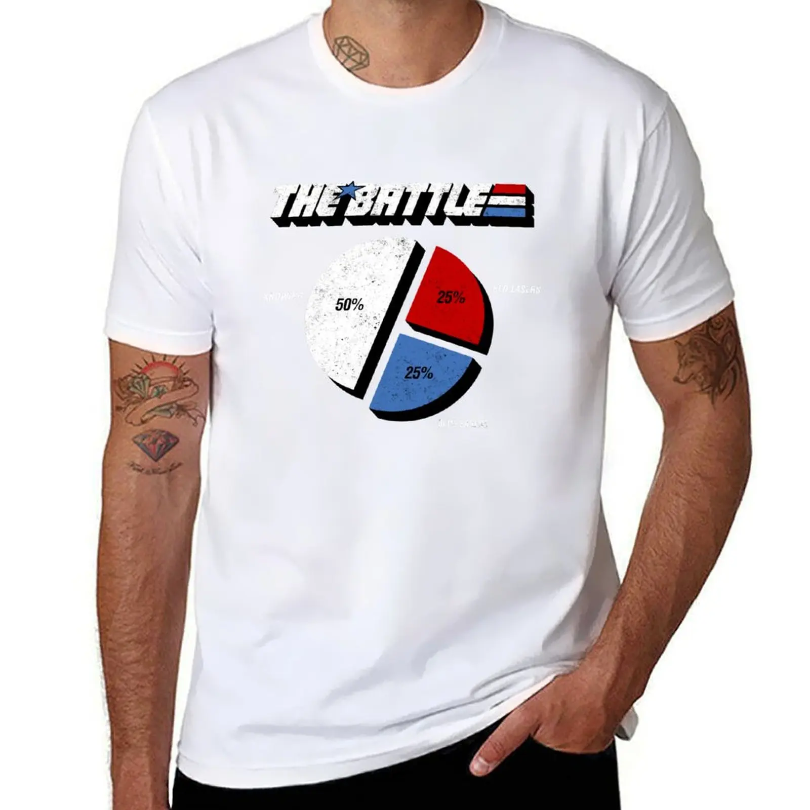 

The Battles Knowing Red Lasers Blue Lasers Retro Vintage Style- T-Shirt t shirt personalised anime t shirts for man T-Shirt
