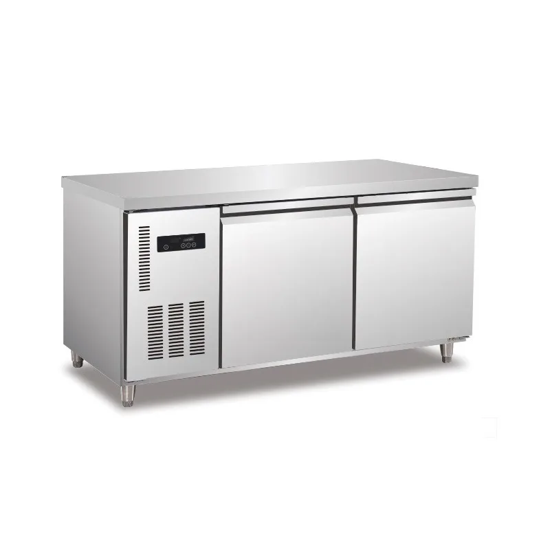 Double temperature workbench, catering, back kitchen, console, refrigerator, freezer platform, refrigerator desktop