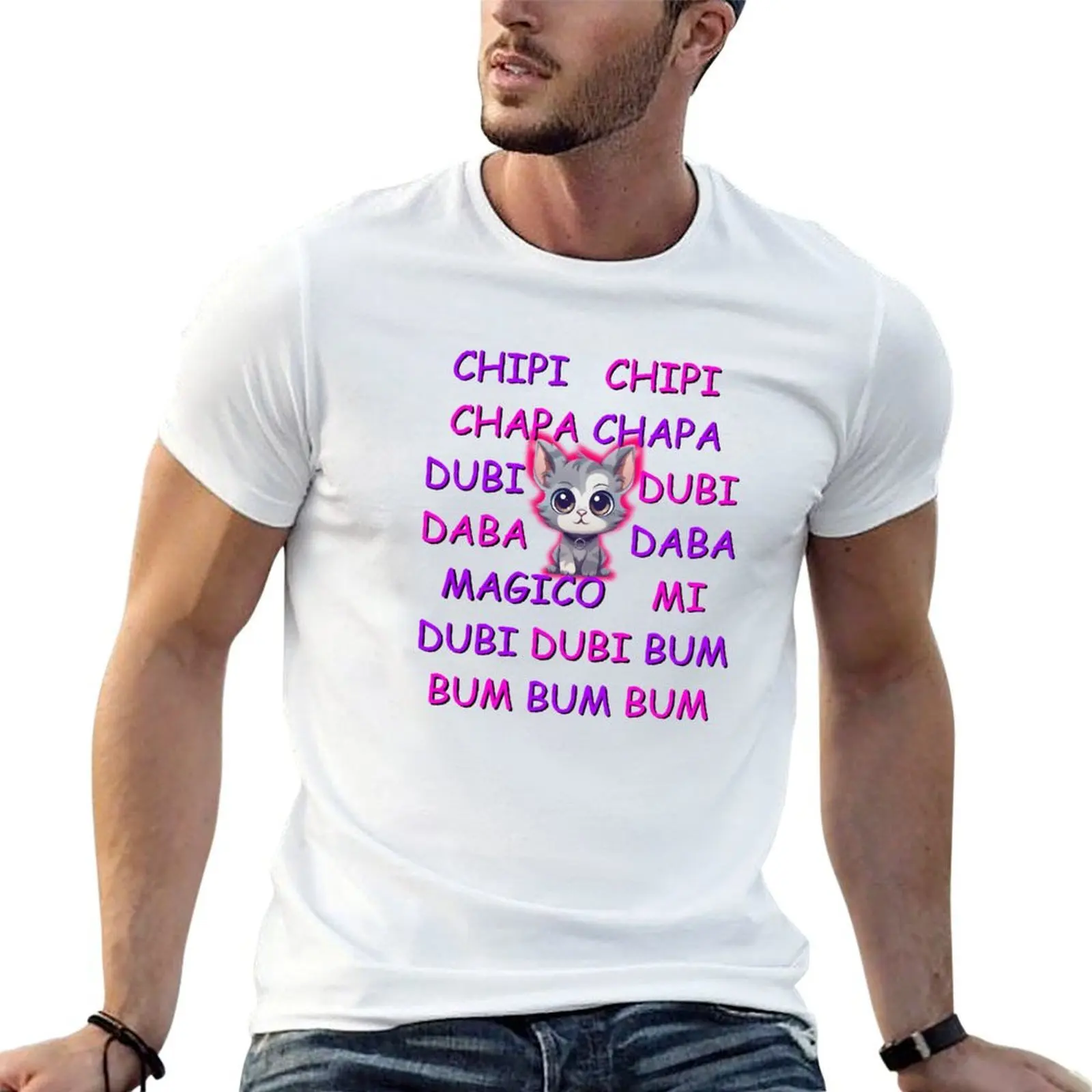 

Chipi chipi chapa chapa dubidubidu T-Shirt t shirts with prints t shirt man plain T-Shirt