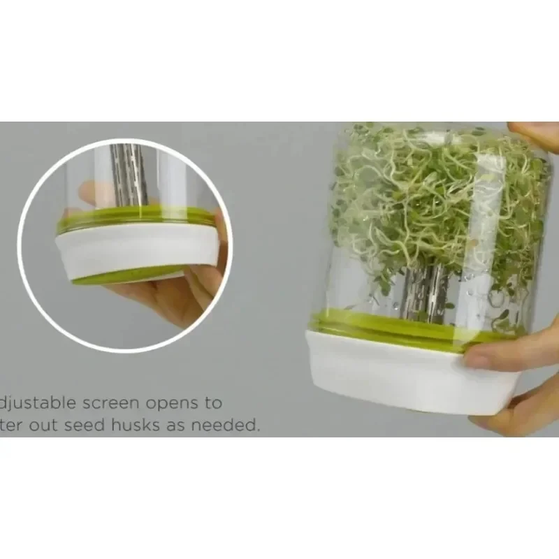 Kit de Germinação de Brotos para Bancada, Sistema Reutilizável de Germinação de Plantas e Sementes para Cozinha Doméstica, Suprimentos para Cultivo de Feijão