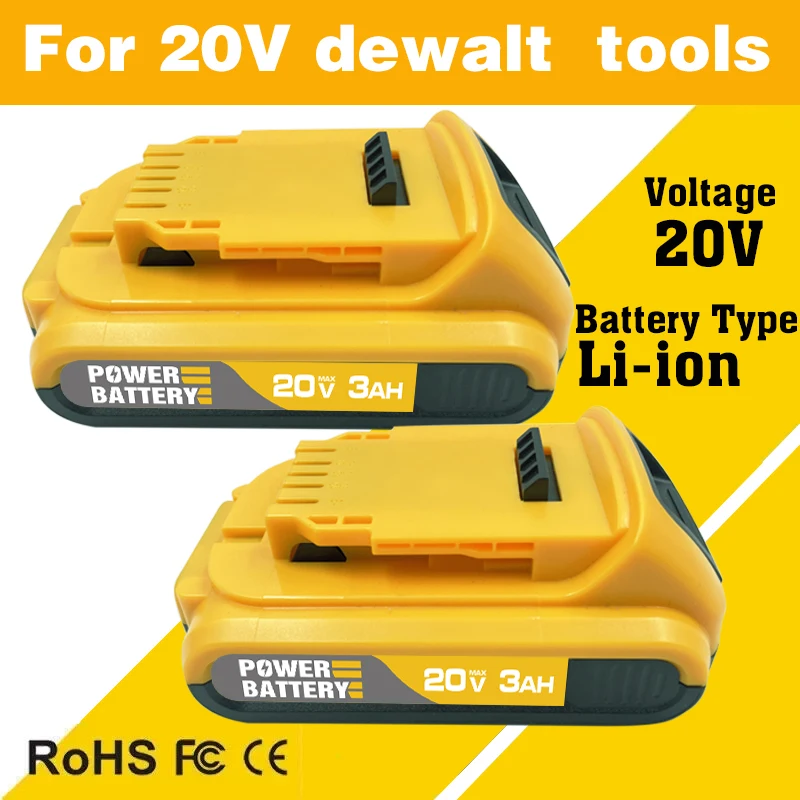 

Original 12000mAh large capacity For DeWalt DCB200 DCB184 DCB203 DCB205 Power Tool Batteries 20 Volt Replacement Li-ion Battery