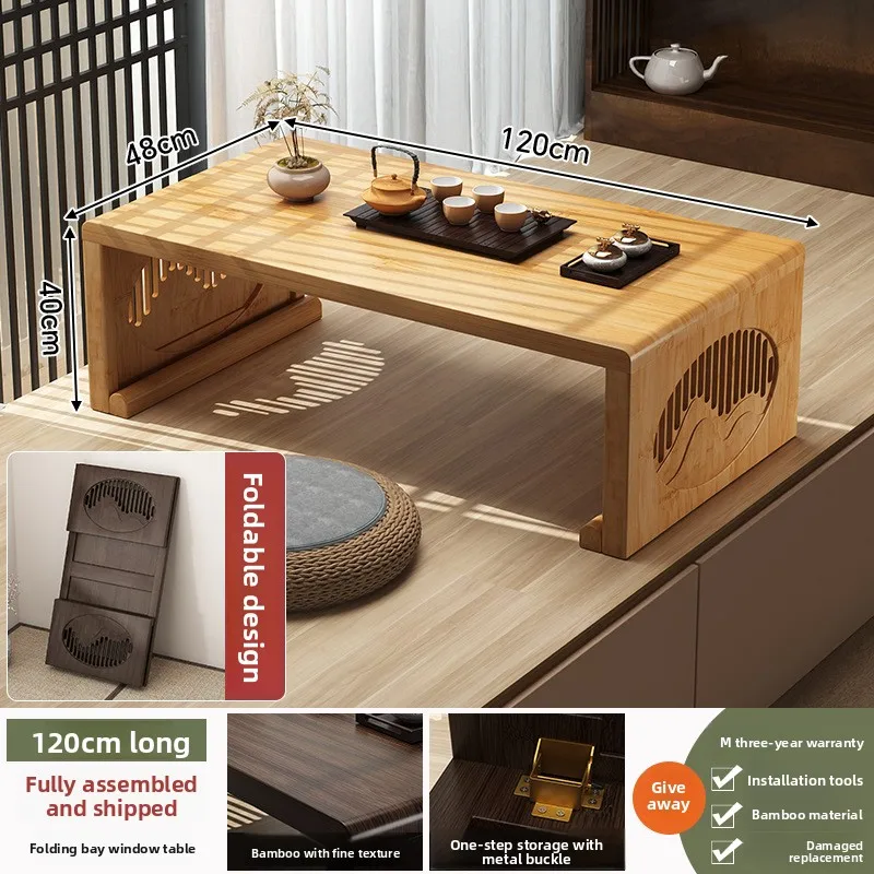 bay window small table bed folding small coffee table balcony low table  tea table