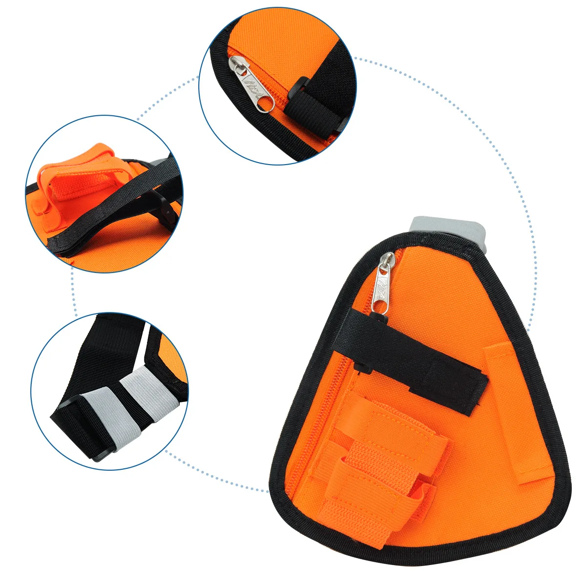 Tas Selempang Nylon Ringan dan Tahan Lama untuk Walkie-Talkie Tangan, Ukuran Dapat Disesuaikan, Tas Penyimpanan Radio Taktis Outdoor