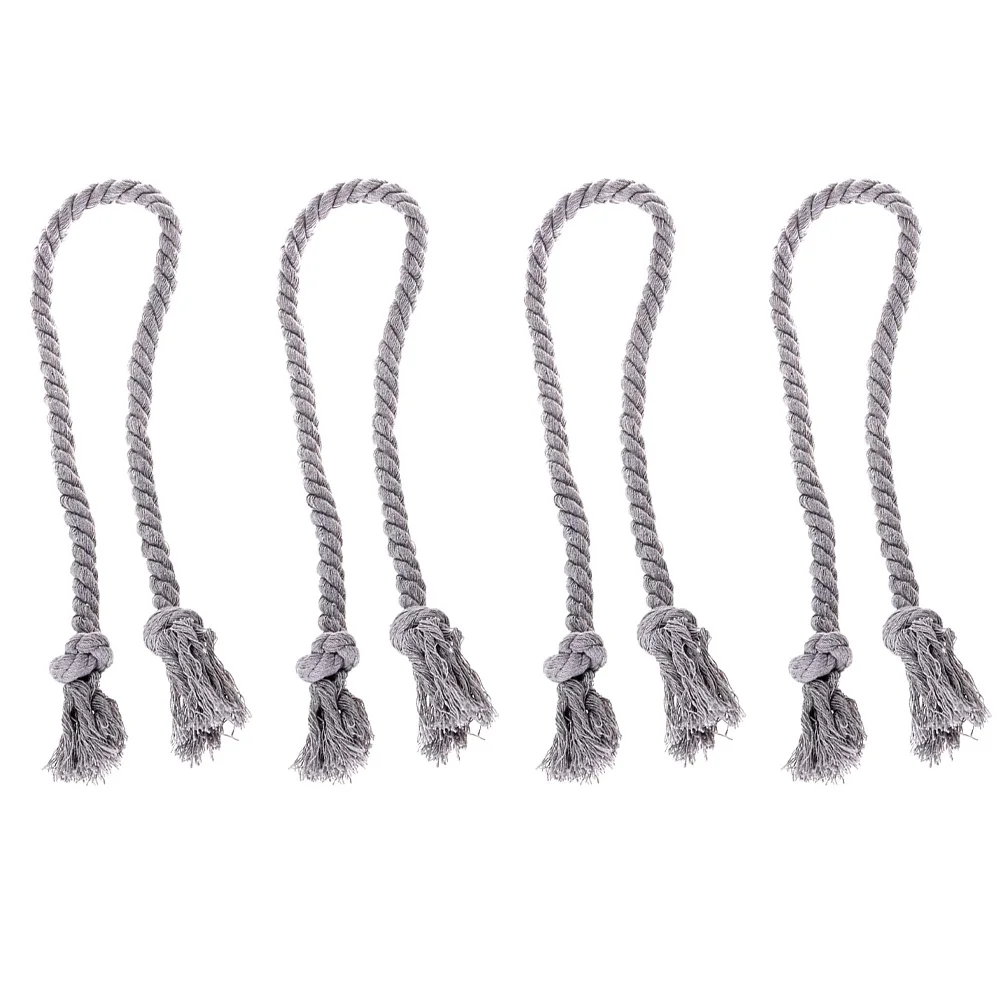 4 قطع من أربطة الستائر بتصميم شرابة من القطن الفاخر يحمل الستائر بإحكام ملحقات النافذة المزخرفة لغرفة المعيشة وغرفة النوم #1