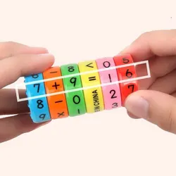 Crianças matemática números cubo mágico brinquedo montessori quebra-cabeça jogo crianças aprendendo matemática educacional bloco magnético calcular jogo