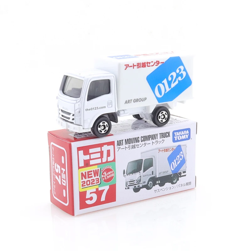 Takara Tomie Tomica No.57 Art Corporation Truck Legering Speelgoed Motorvoertuig Diecast Metalen Model Verzamelt Ornamenten