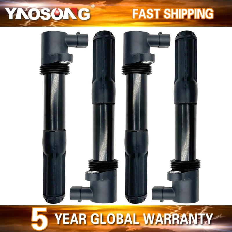 

4 PCS IGNITION COIL FOR ALFA ROMEO MITO FIAT 500 BRAVO II DOBLO IDEA PANDA STILO LANCIA MUSA OPEL COMBO 0.9L 1.4L (95-) 46777288