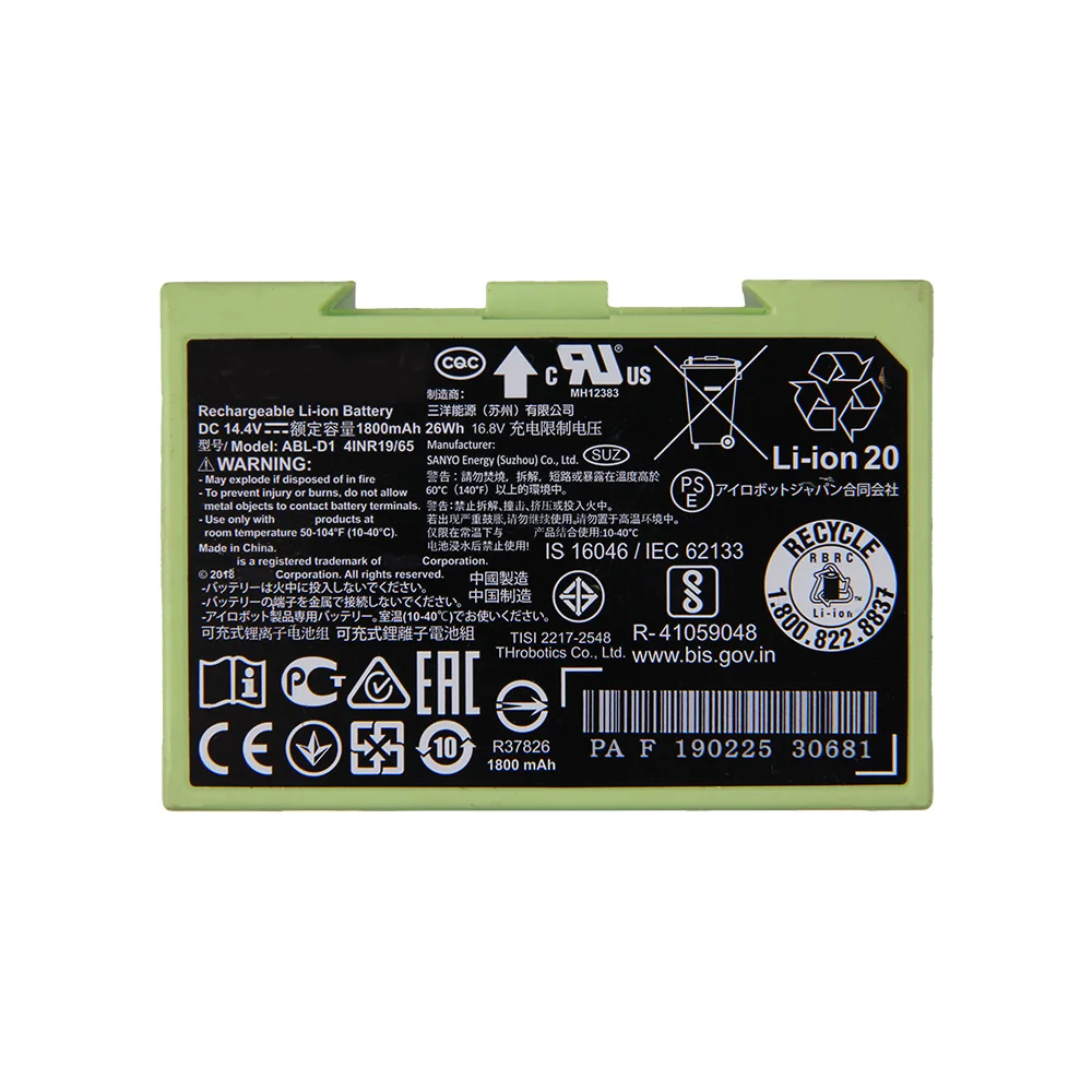 Original Replacement Battery For iRobot Roomba i8 i7 i7+ e6 e5 i7158 i4 i31502F e6198 +i8550 7550 ABL-D1 ABL-D2 Genuine Battery