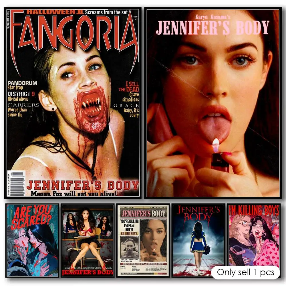Pôster decorativo de filme clássico j-jennifer, adesivos de arte de parede, impressão de foto para casa, sala de estar, corredor, decoração