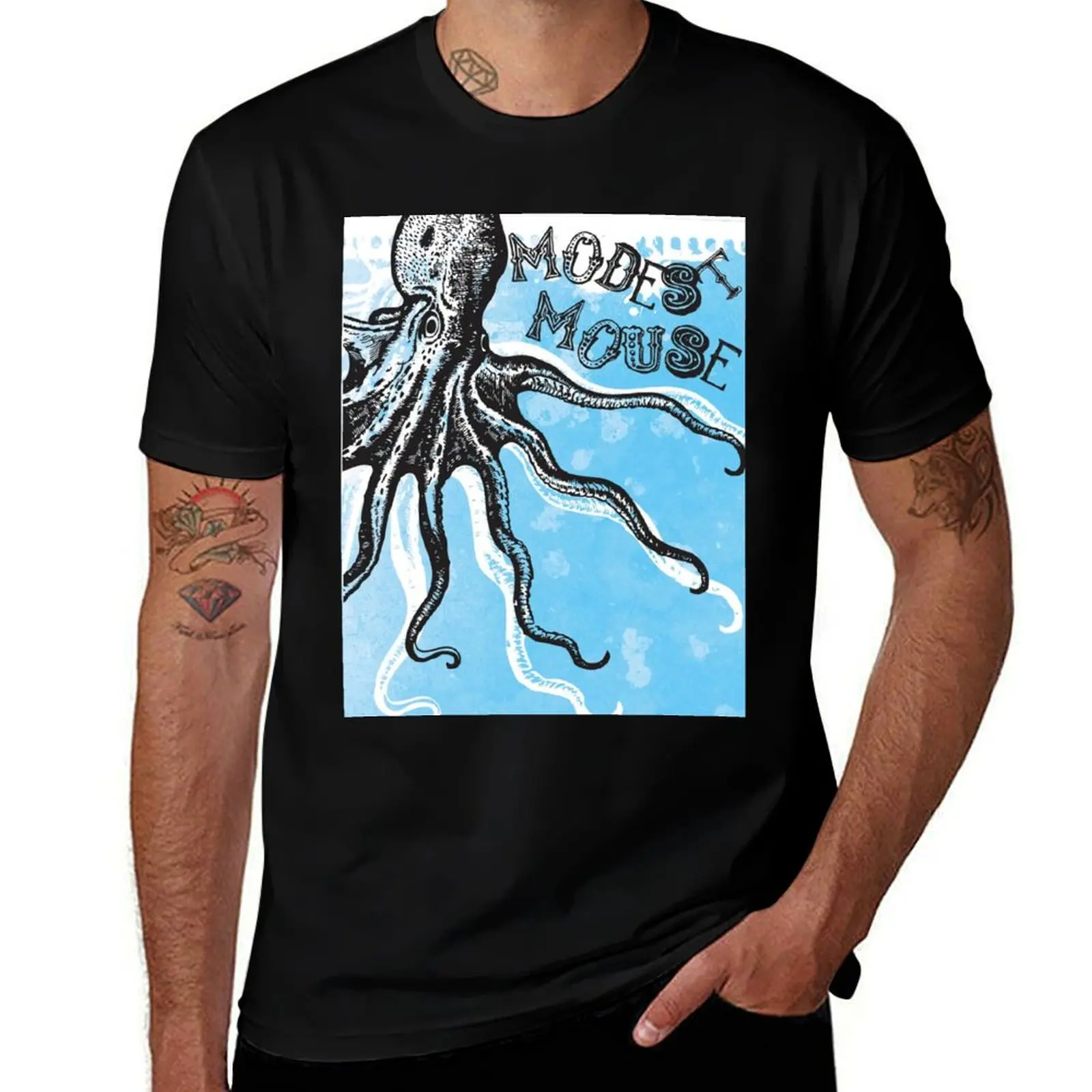 Modest Mouse Bear Let's Rock T-Shirt Holiday Party Tee Shirt T-Shirt