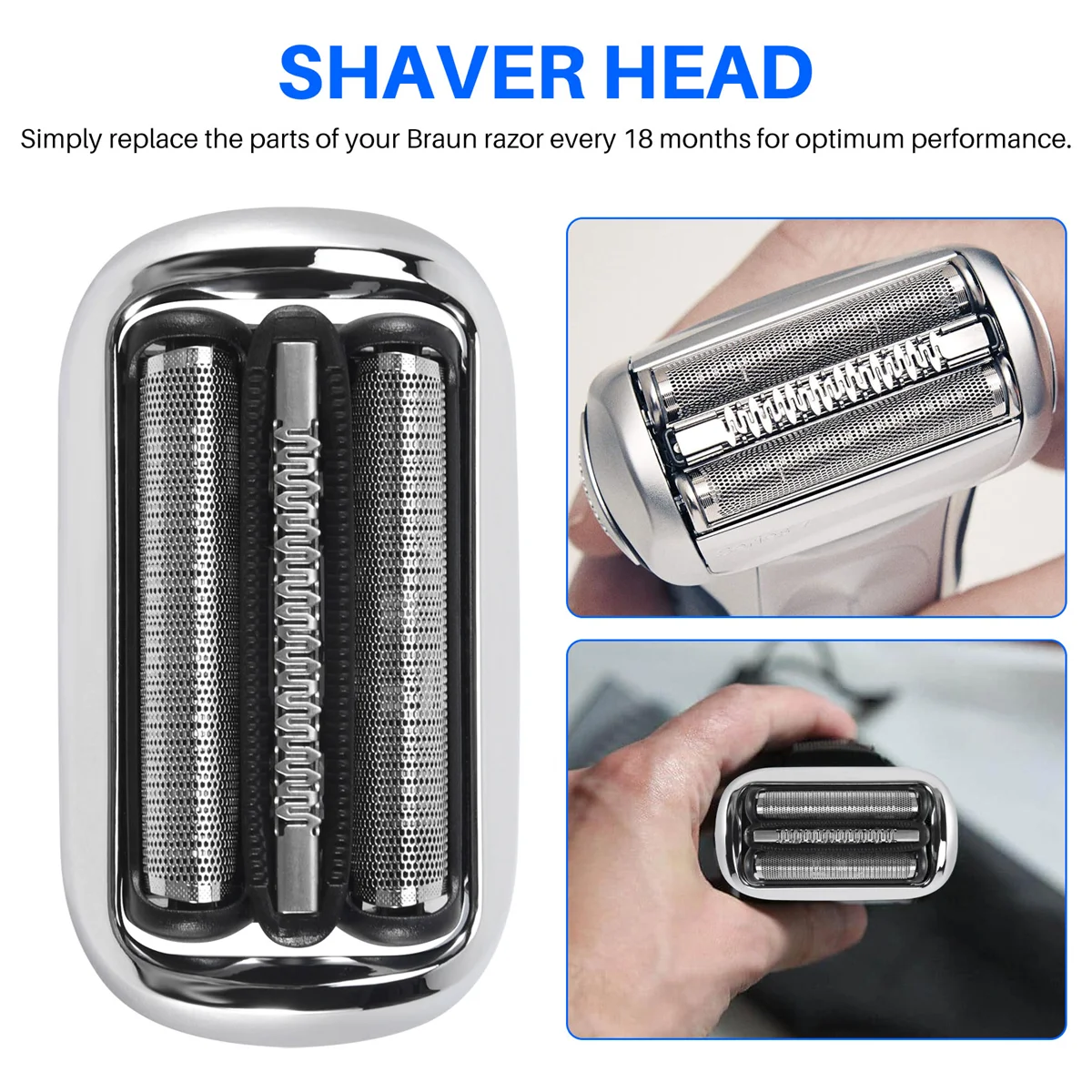 Сменная головка электробритвы UNCL для Braun 73S Series 7, 70-N1300S 70-S4200Cs 70-B7200Cc 70-N4300Cs 70-B4320Cs 70-S7300Cc