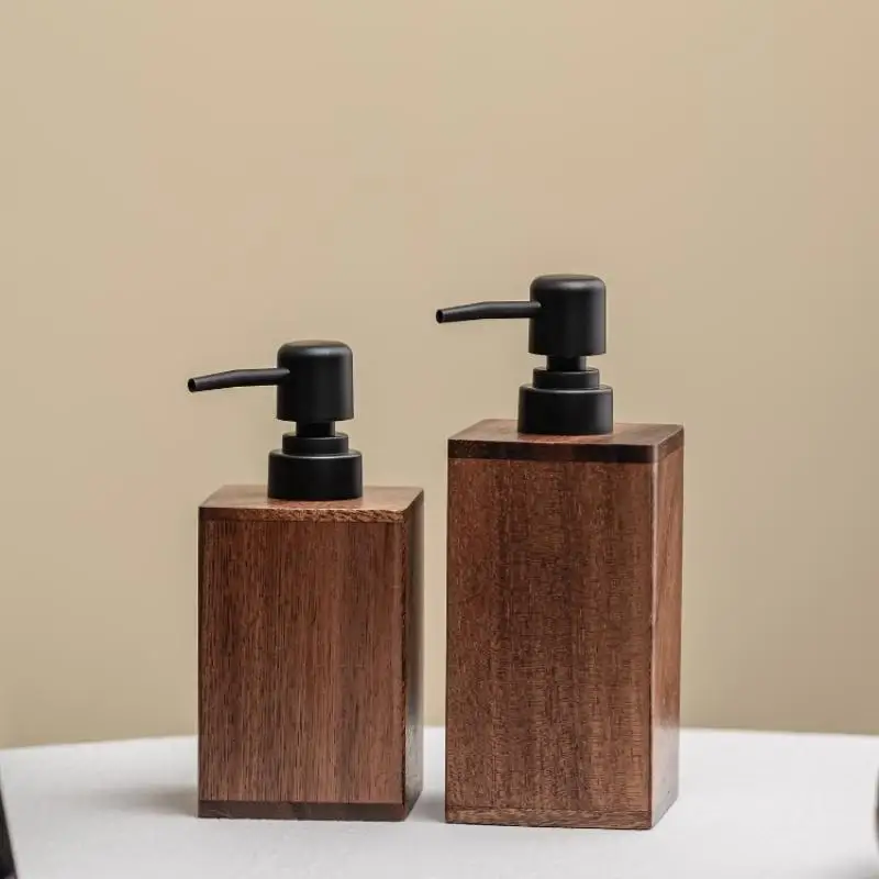 

Luxury Wooden Soap Dispenser Hand Sanitizer & Lotion Bathroom Accessory - For Home & TravelSoap Bar Dispenser
