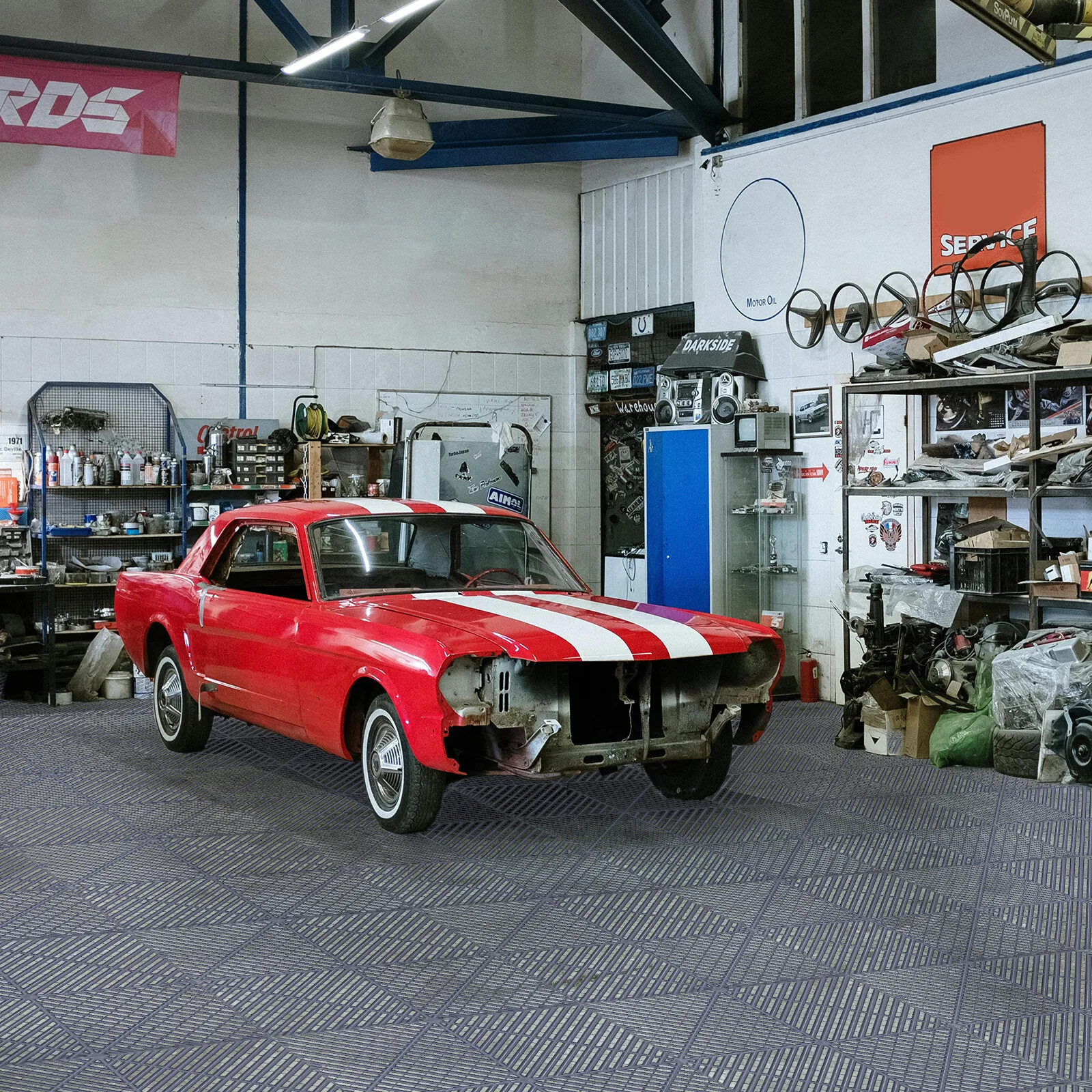 Azulejos entrelazados para piso de garaje, 25/50 Uds., azulejo de cubierta, drenaje de agua y nieve, EE. UU.