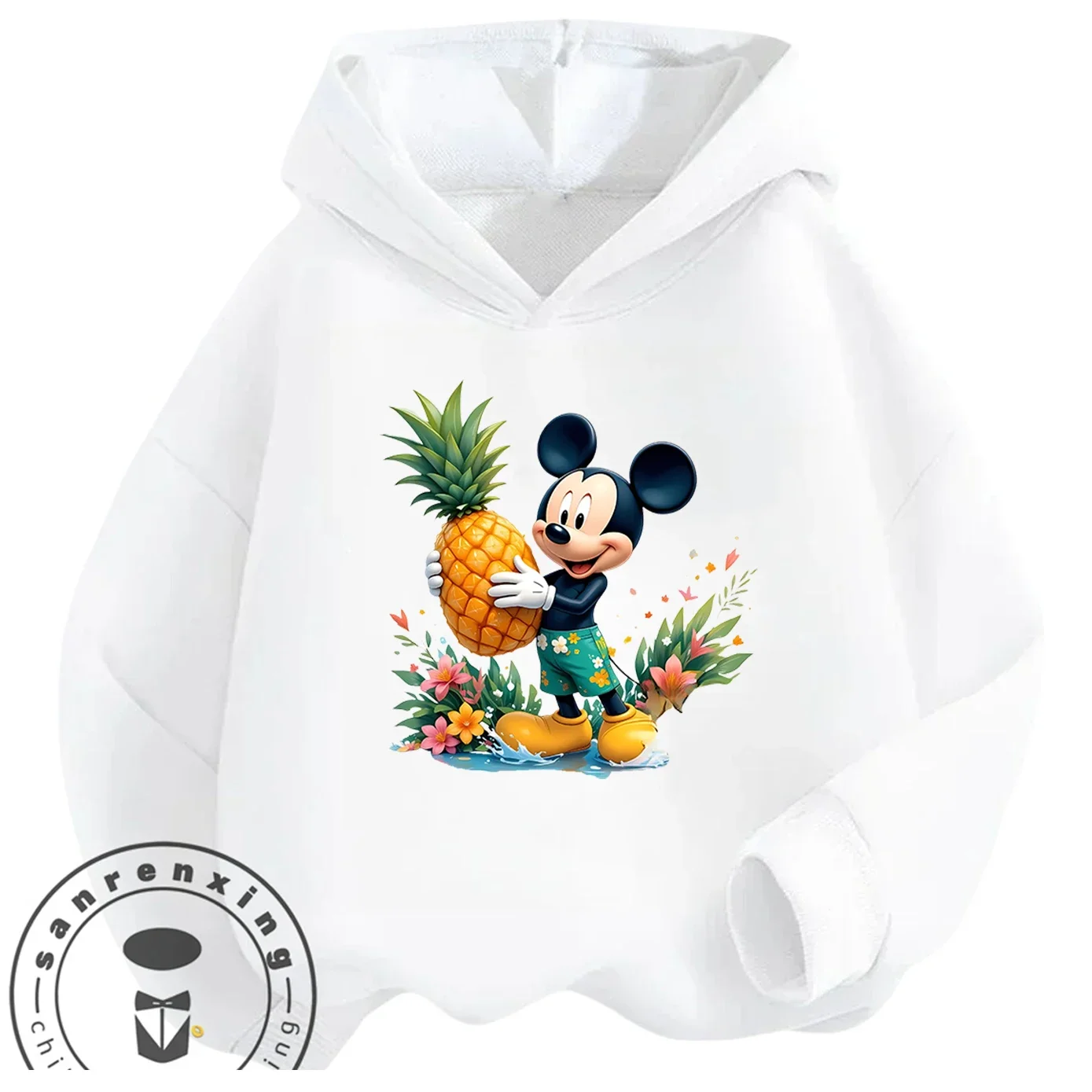 

Casual Cute Kids Hoodie Mickey Mouse Cartoon Print Long Sleeve Sweatshirt For Boys Girls