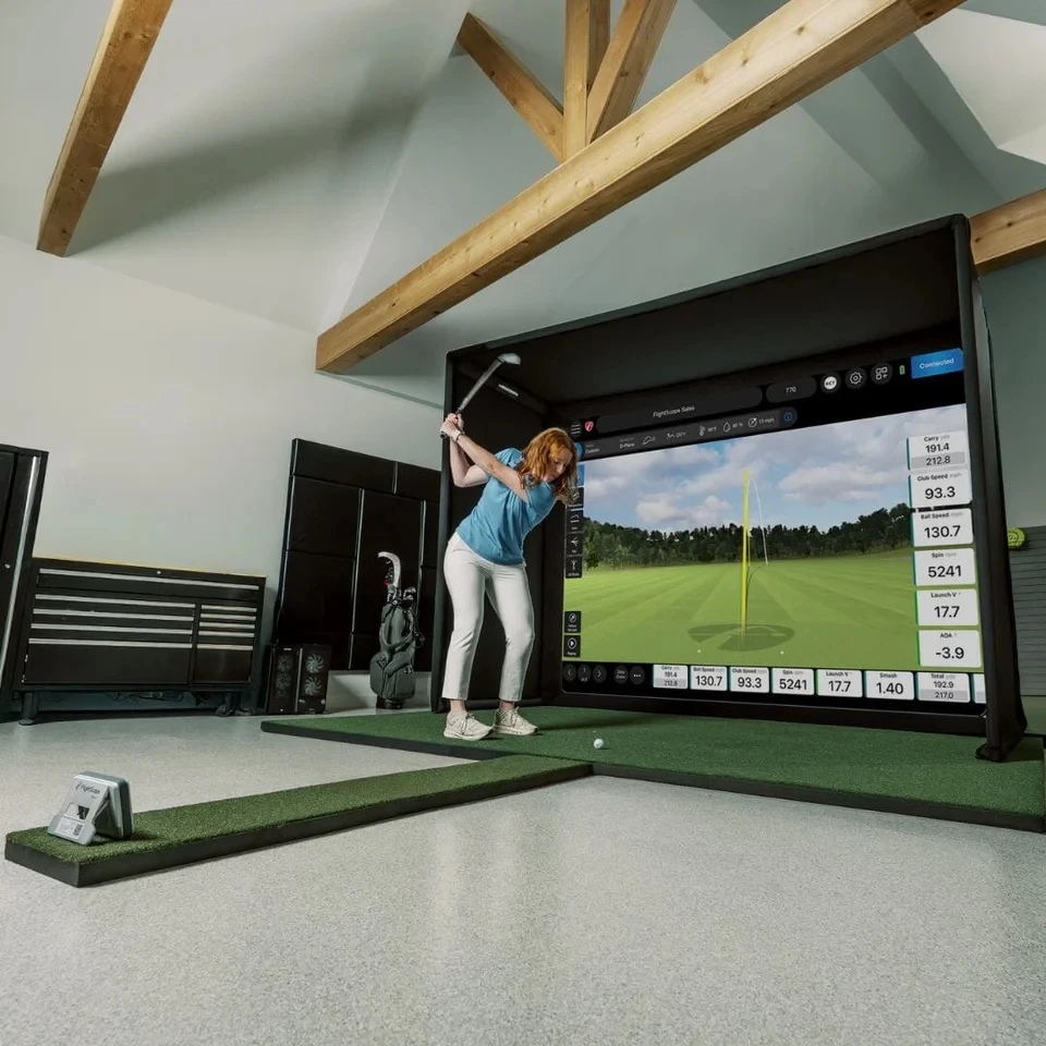Hot Selling 10X5Ft Any Size Complete Kit HD Impact Screen Hitting Net Golf Simulator Enclosure