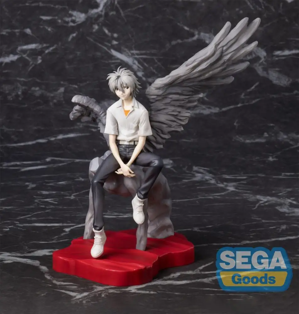 Official Genuine In Stock Sega Luminasta Kaworu Nagisa Figure Anime Neon Genesis Evangelion Model Boxed Toy