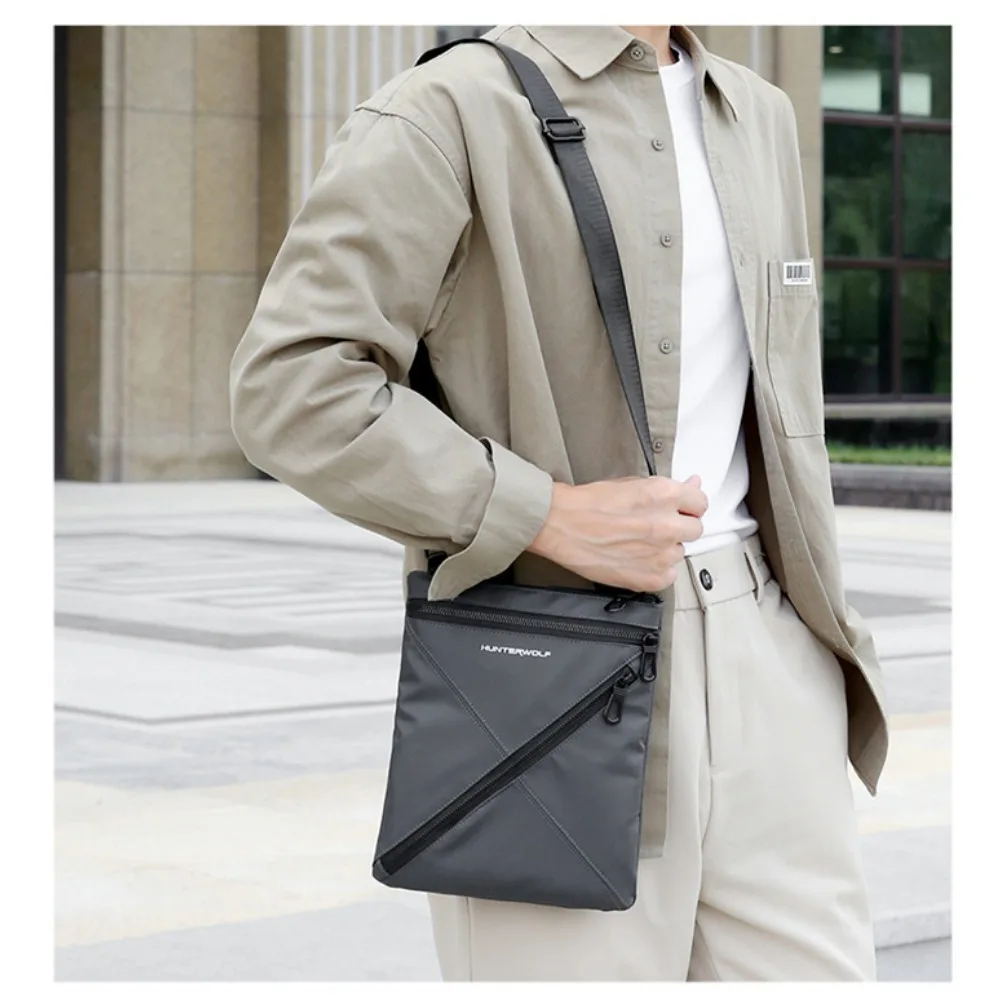 Wasserfeste Herrentasche, Umhängetasche, Lässige Crossbody-Tasche mit Großer Kapazität, Modischer Herrenrucksack – Detail 2