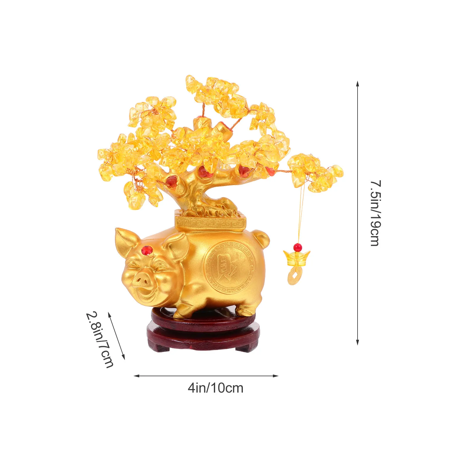 1Pcs Feng Shui Money Tree Ornament High Quality Crystal Desktop Home Office Living Room Shopping Mall Decoration