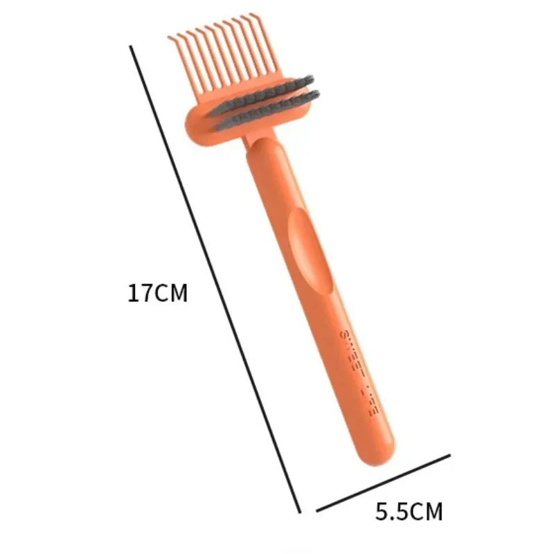 2In1 Comb Cleaning Brush Hairbrush Cleaner Rake Comb Embedded Tool Mini Hair Dirt Remover For Removing Hair Dust Home Salon Use image 6