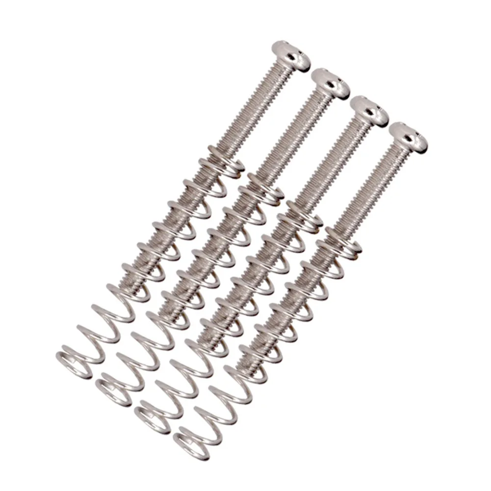 4Pcs Guitar Humbucker Pickup Screws And Springs M3x30MM In Chrome Black Or Gold Bolts For Electric Guitar Musical Instrument