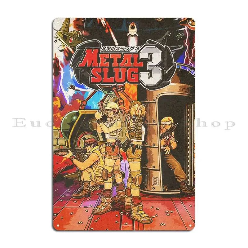 Metal Slug 3 Metal Plaque Poster Decoration Personalized Funny Funny Wall Mural Tin Sign Poster