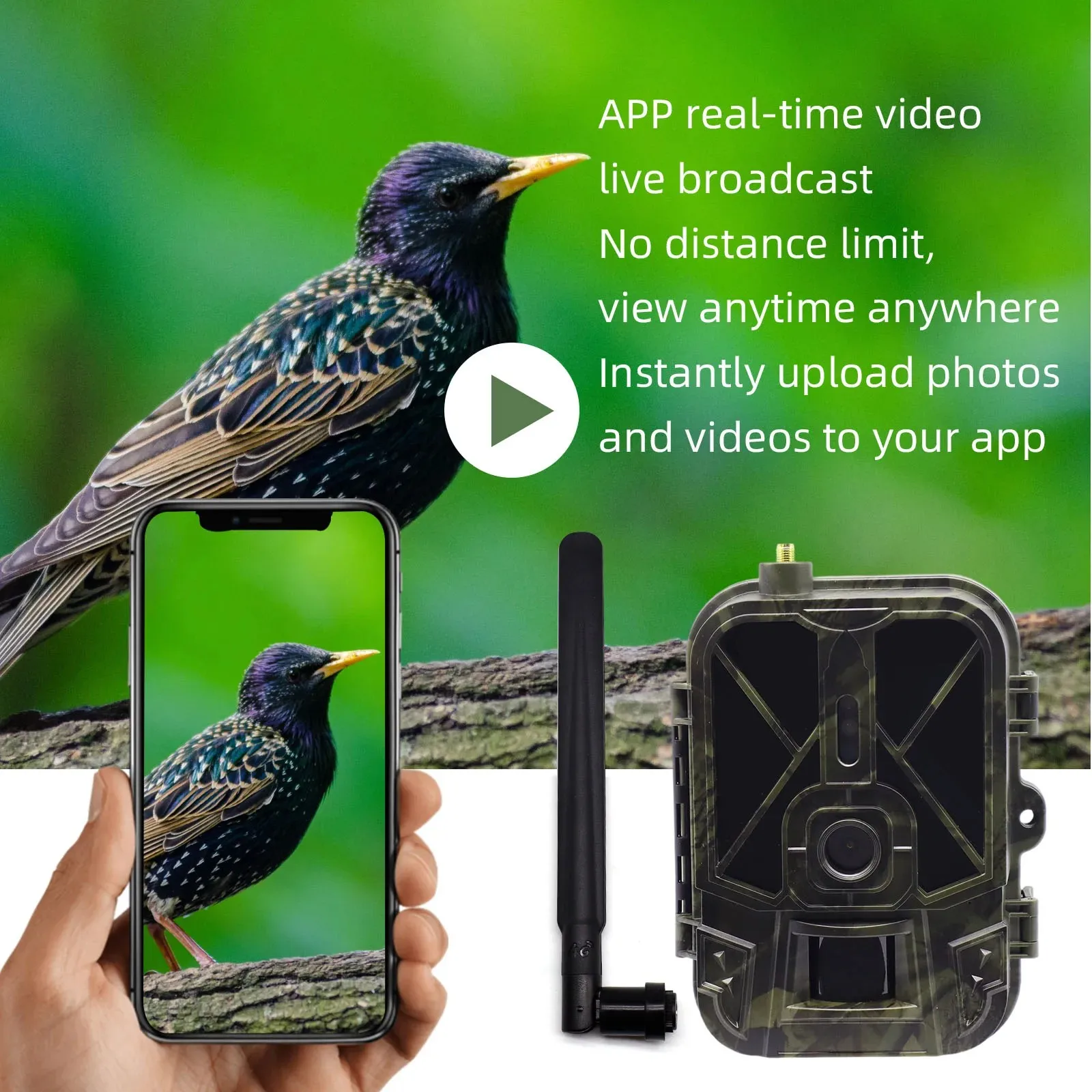 2Pcs Lithium Baterry Suntek HC940Pro-Li 4G wireless transmission real-time live video streaming, APP-controll cloud storage