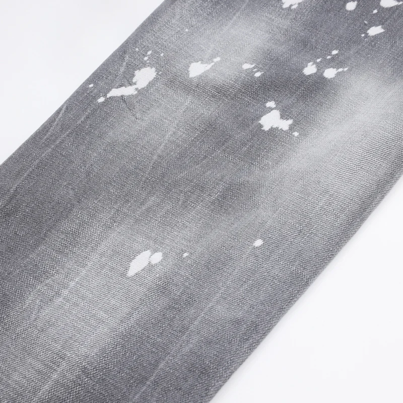 الشارع مصمم أزياء الرجال الجينز الرجعية رمادي تمتد سليم صالح رسمت ممزق الجينز الرجال Y2K العلامة التجارية خمر الدنيم السراويل Hombre