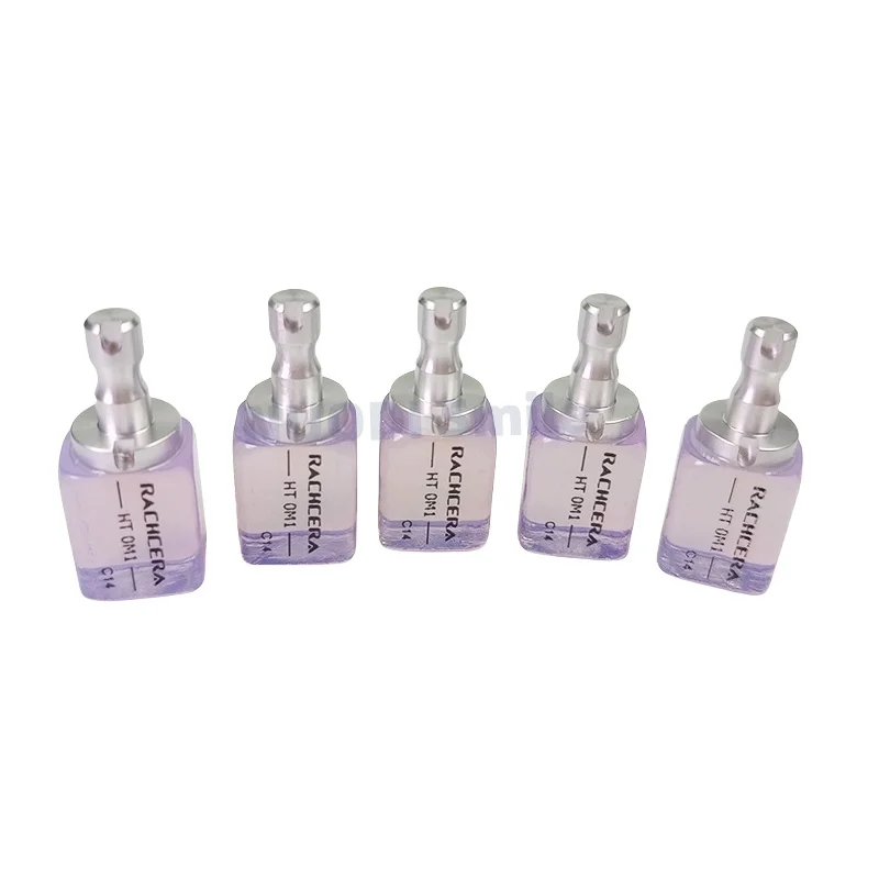 5PCS Dental Amber Crystal Glass Ceramic Blocks C14 HT For CAD/CAM Sirona Cerec Dental Laboratory Veneer Material Chairside
