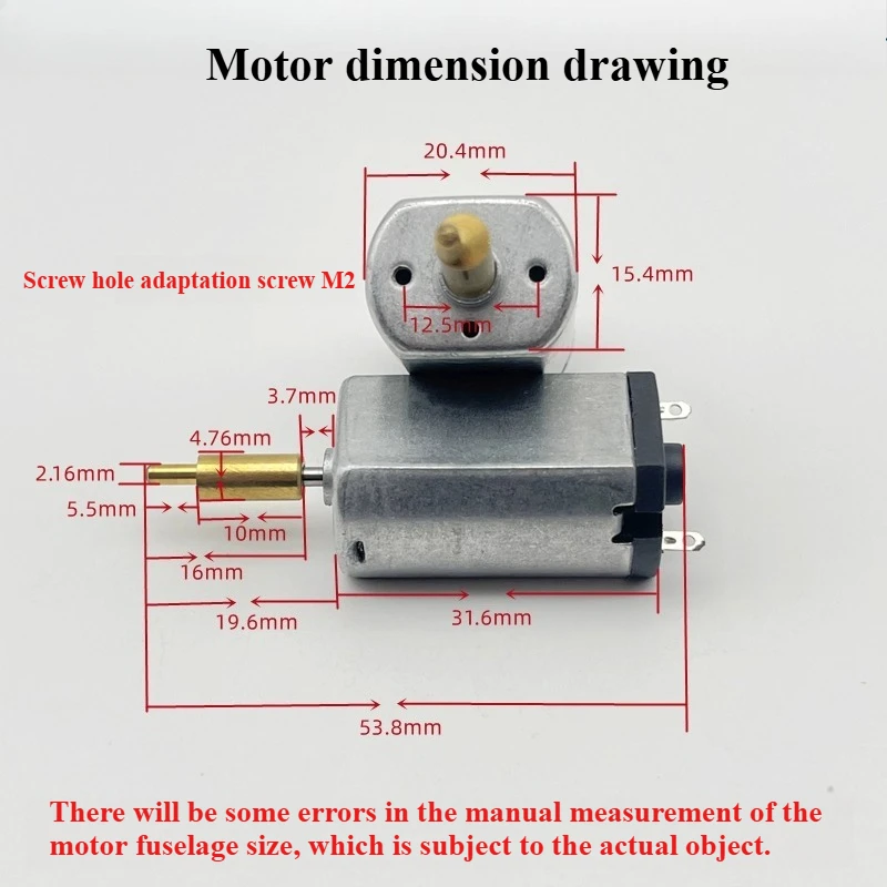 Haarschneidemaschinen-Zubehör: FF180 Motor 2.4V/3.0V/3.7V – Kleiner Motor für Haarschneidemaschinen, Haarsalons und Schnitzmaschinen