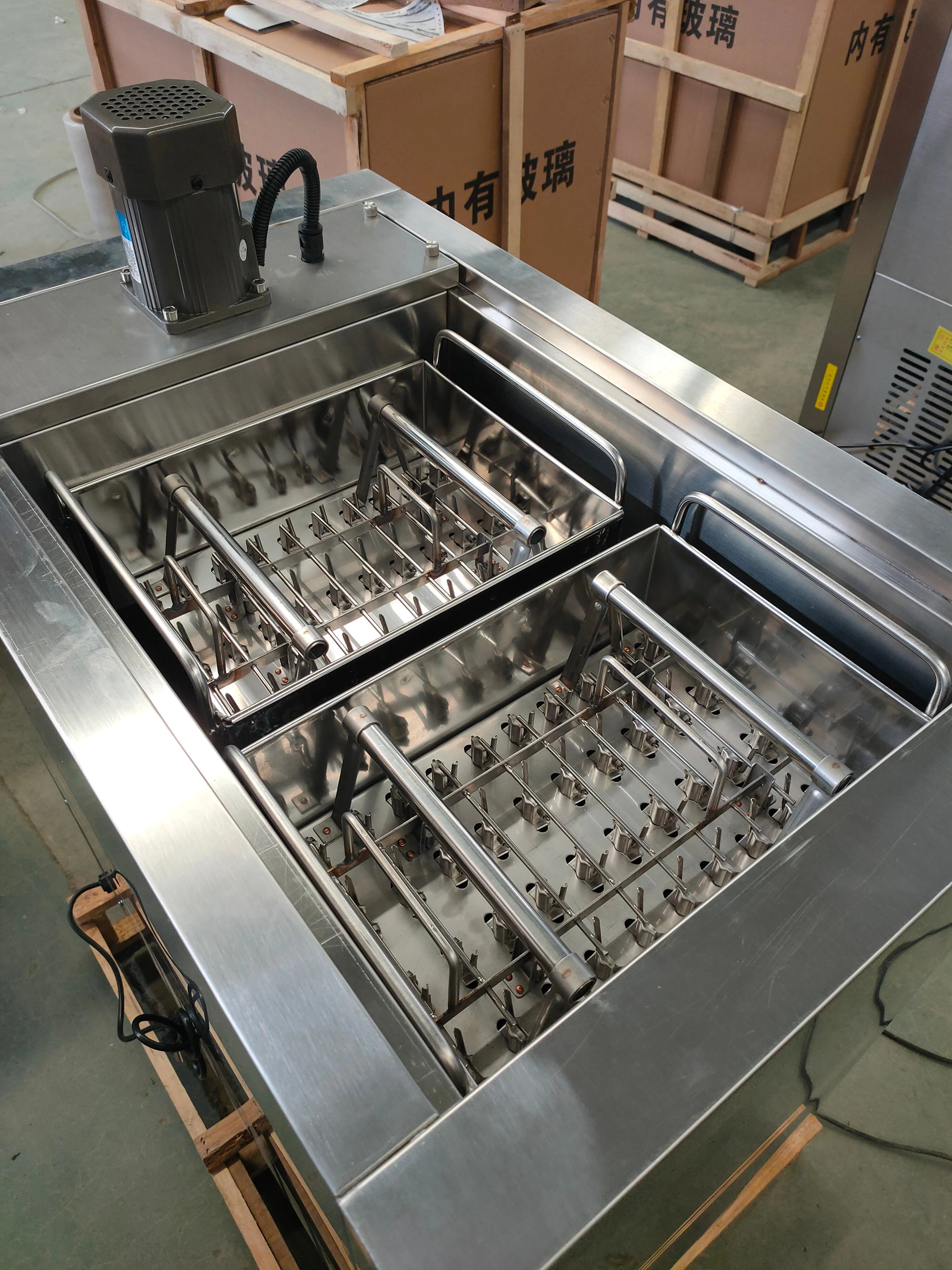 2 Molds Ice Lolly Making Machine Popsicle Machine for Sale