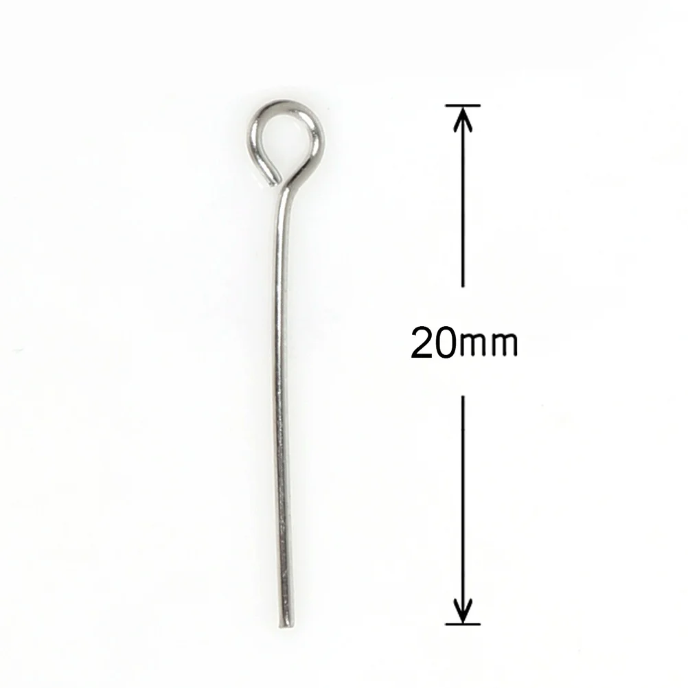 1200 قطعة مجوهرات من صلب لا يصدأ دبابيس 3 أحجام دائم تشويه مقاومة Diy بها بنفسك القلائد أساور أقراط صنع العين المفتوحة #6