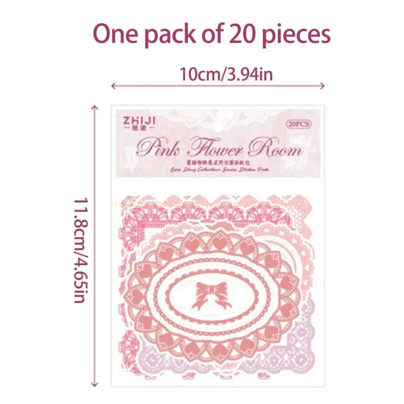 20 Sheets Landscape Sticker Retro Decorative Sticker Stationery Sticker Scrapbook Sticker for Greeting Card Journal