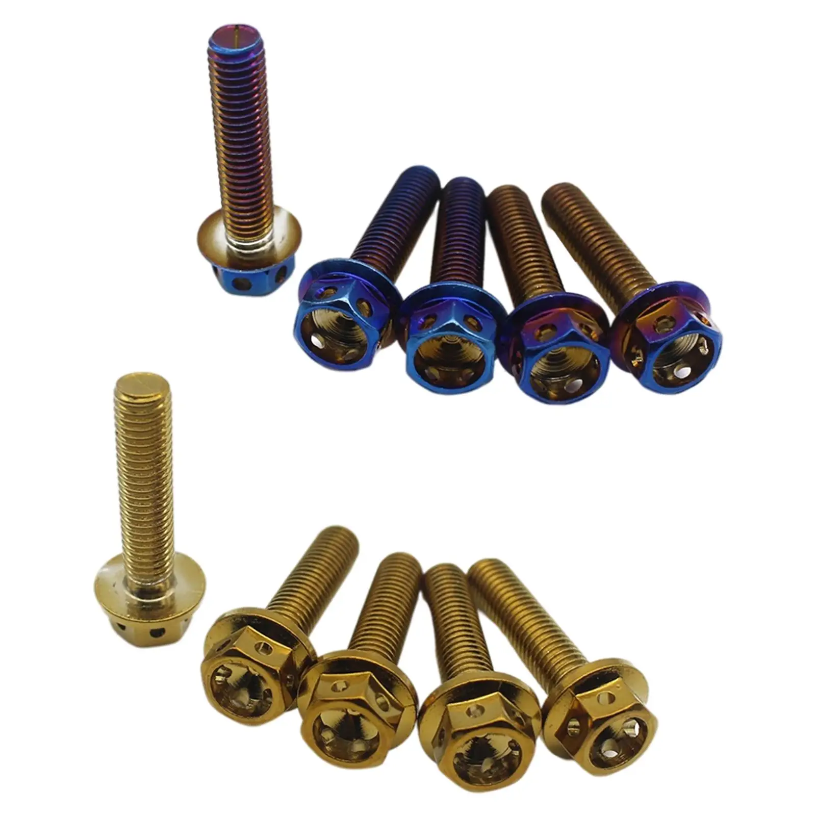 5 חתיכות m8 בורג גלגל מוט הברגה, טיטניום עבור vespa/300 כלומר קל להתקנה ישירה מחליף אביזרים