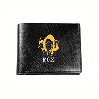 FOX Logo Stylish Metal Wallet Business Mens Casual Elegant Simple Practical Quality Wallet Stylish Printing Graphic Creative Chr